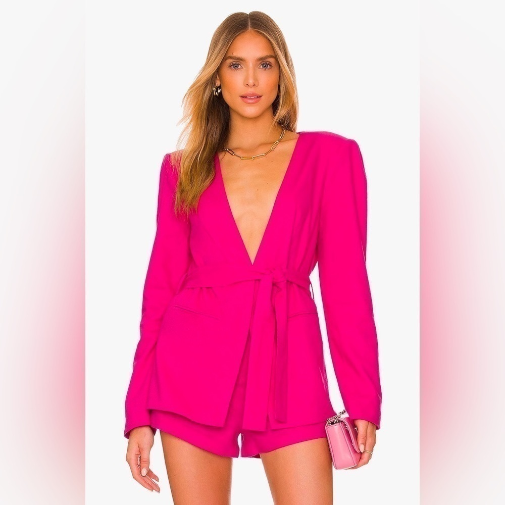 Lovers + Friends Fuchsia Moda Blazer, Size S